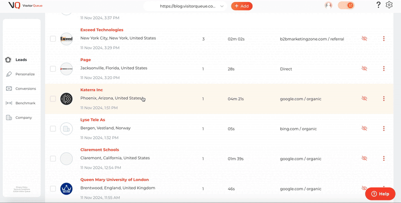Visitor Queue Dashboard